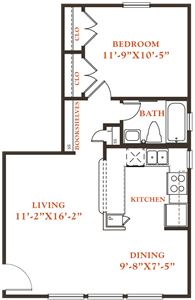 Ash 1/1 - 612 Sq. Ft.* 360 Tour